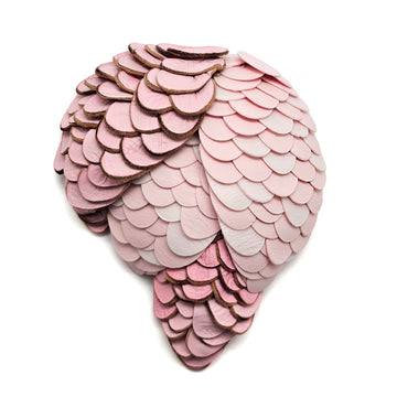 Pink Lady V Brooch