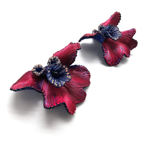 Pink Lamella Earrings-Earrings-Carina Shoshtary-Pistachios