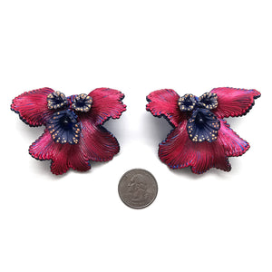 Pink Lamella Earrings-Earrings-Carina Shoshtary-Pistachios