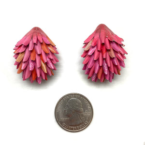 Pink Layered Aluminum Earrings-Earrings-Eunseok Han-Pistachios