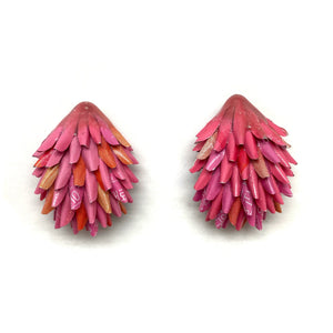 Pink Layered Aluminum Earrings-Earrings-Eunseok Han-Pistachios