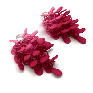 Pink Ombre Cluster Earrings-Earrings-Eve Balashova-Pistachios