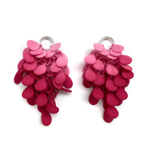 Pink Ombre Cluster Earrings-Earrings-Eve Balashova-Pistachios