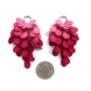 Pink Ombre Cluster Earrings-Earrings-Eve Balashova-Pistachios