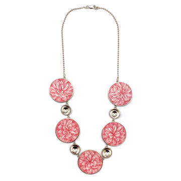 Pink Painted Cherry Blossom Necklace