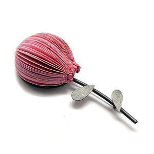 Pink Paper Flower Brooch-Pins-Naoko Yoshizawa-Pistachios