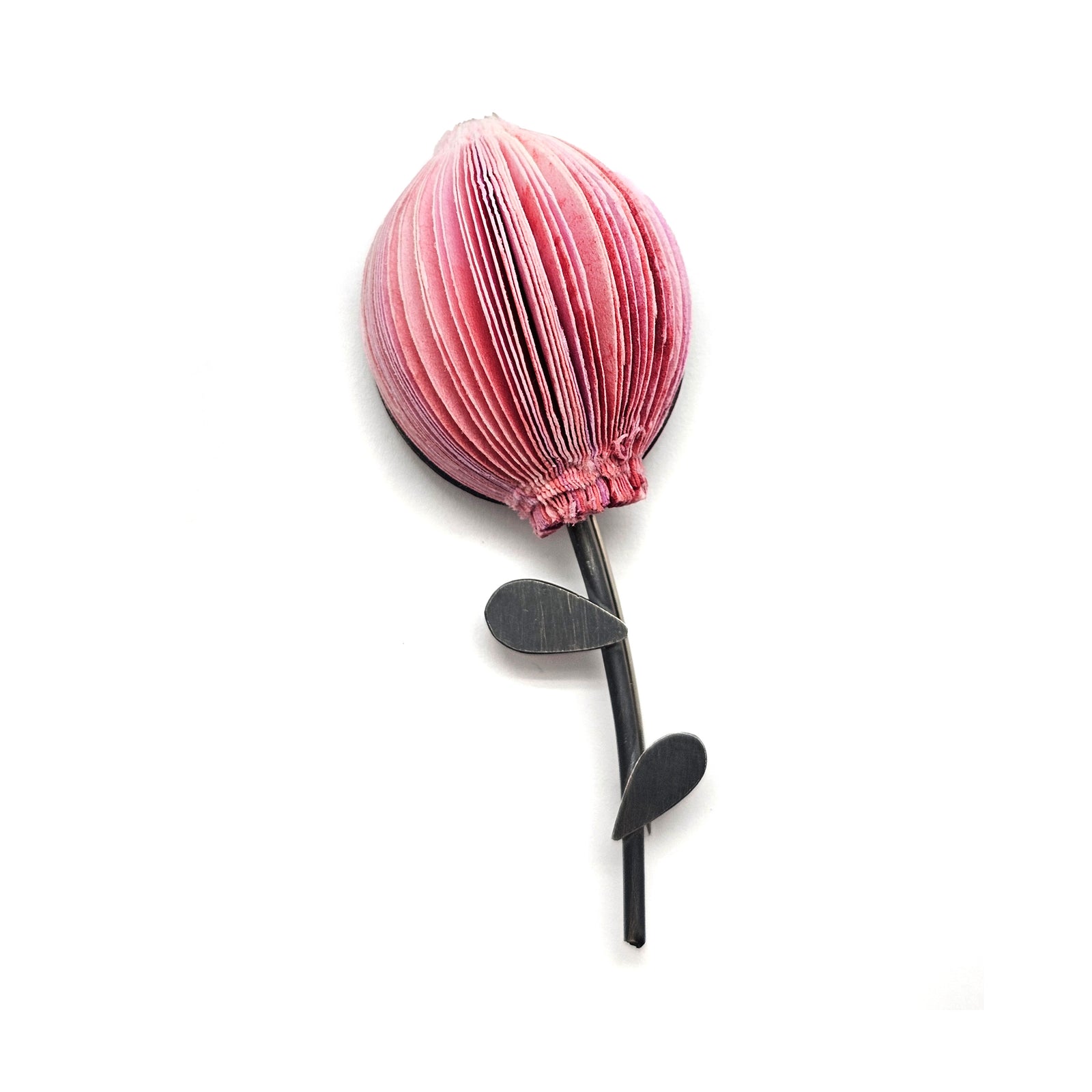Pink Paper Flower Brooch-Pins-Naoko Yoshizawa-Pistachios