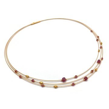 Pink Petite Collar Necklace