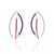 Pink & Purple 3D Bow Earrings - Round Tubing-Earrings-Ursula Muller-Pistachios