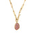 Pink Sapphire & Gold Vermeil Necklace-Necklaces-Emily Rogstad-Pistachios