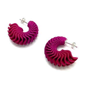 Pink Shell Hoops-Earrings-Lynne MacLachlan-Pistachios