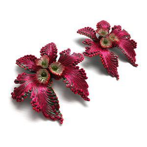Pink Swallowtail Earrings-Earrings-Carina Shoshtary-Pistachios