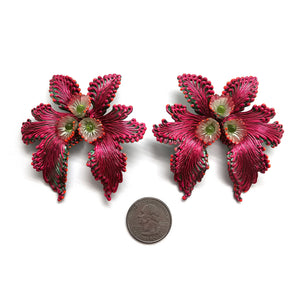 Pink Swallowtail Earrings-Earrings-Carina Shoshtary-Pistachios