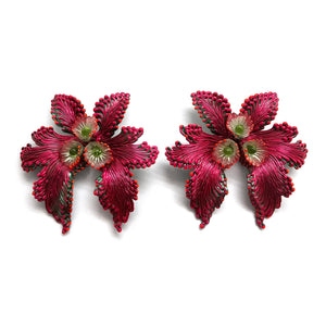 Pink Swallowtail Earrings-Earrings-Carina Shoshtary-Pistachios