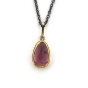 Pink Tourmaline Necklace-Necklaces-Karin Jacobson-Pistachios