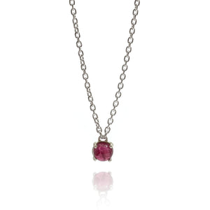 Pink Tourmaline Pendant Necklace-Heather Guidero-Pistachios