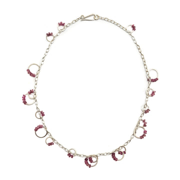 Pink Tourmaline Tangle Necklace