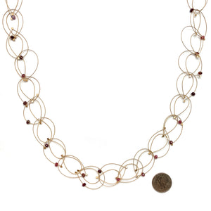 Pink Tourmaline and Nylon Necklace-Necklaces-Meghan Riley-Pistachios