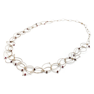 Pink Tourmaline and Nylon Necklace-Necklaces-Meghan Riley-Pistachios