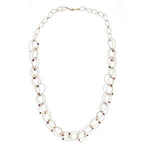 Pink Tourmaline and Nylon Necklace-Necklaces-Meghan Riley-Pistachios