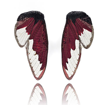 Pink Wing Earrings