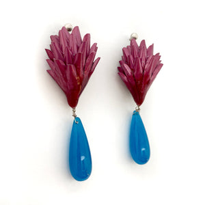 Pink and Blue Aluminum Earrings-Earrings-Eunseok Han-Pistachios