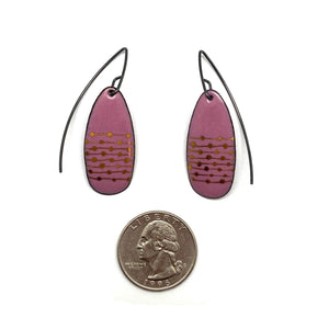 Pink and Gold Enamel Earrings-Earrings-Jenne Rayburn-Pistachios