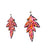 Pink and Orange Layered Aluminum Leaf Earrings-Earrings-Eunseok Han-Pistachios