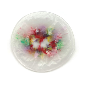 Pink and Red Large Oval Brooch-Pins-Asami Watanabe-Pistachios