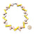 Pink and Yellow Geometric Necklace-Necklaces-Karen Vanmol-Pistachios
