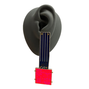 Pinstriped Bell Bottoms of My Dreams Earrings-Earrings-Carin Jones-Pistachios