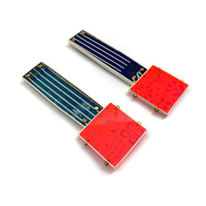 Pinstriped Bell Bottoms of My Dreams Earrings-Earrings-Carin Jones-Pistachios