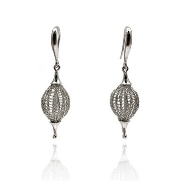 Platinum Point Earrings