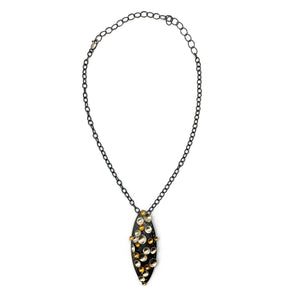 Pointed Keum-boo Pendant-Necklaces-So Young Park-Pistachios