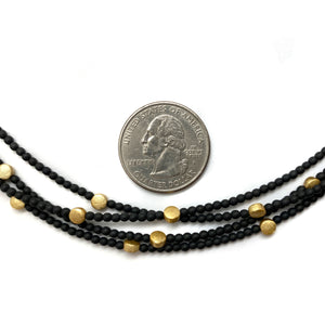 Polka Dot Hematite Necklace-Necklaces-Iza Design-Pistachios