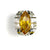 Pop Art Citrine Sculpted Cocktail Ring-Rings-Jennifer Merchant-Pistachios