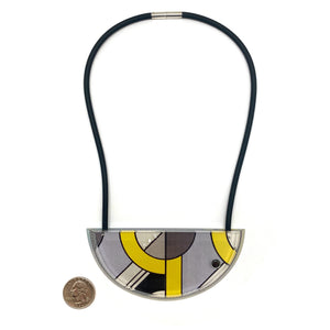 Pop Art Half Round Necklace-Necklaces-Jennifer Merchant-Pistachios