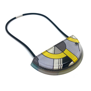 Pop Art Half Round Necklace-Necklaces-Jennifer Merchant-Pistachios