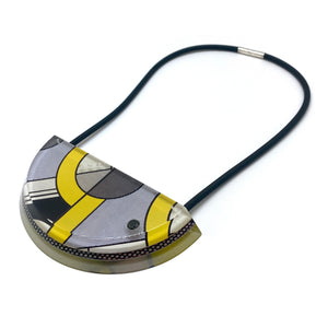 Pop Art Half Round Necklace-Necklaces-Jennifer Merchant-Pistachios