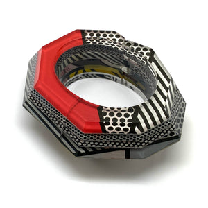 Pop Art Polka Dot Hinge Bracelet-Bracelets-Jennifer Merchant-Pistachios