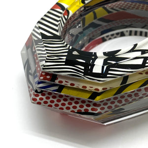 Pop Art Polka Dot Hinge Bracelet-Bracelets-Jennifer Merchant-Pistachios