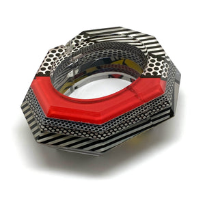 Pop Art Polka Dot Hinge Bracelet-Bracelets-Jennifer Merchant-Pistachios