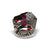 Pop Art Ruby Sculpted Cocktail Ring-Rings-Jennifer Merchant-Pistachios