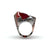 Pop Art Ruby Sculpted Cocktail Ring-Rings-Jennifer Merchant-Pistachios