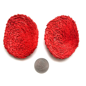 Poppy Circular Statement Earrings-Earrings-Ute Kolar-Pistachios