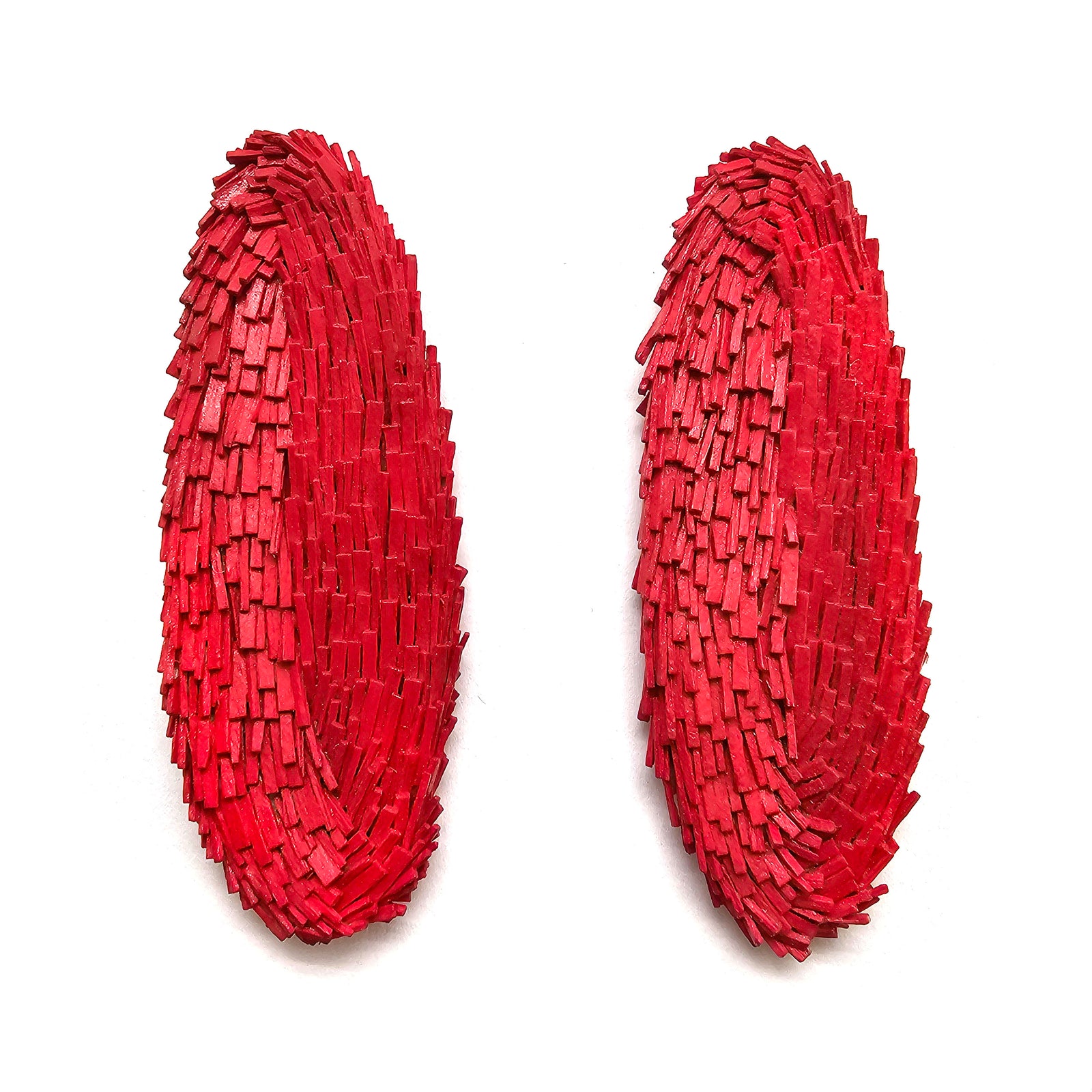 Poppy Oval Statement Earrings-Earrings-Ute Kolar-Pistachios