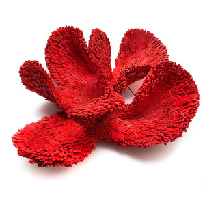 Poppy Wooden Statement Brooch-Pins-Ute Kolar-Pistachios