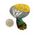 Powder Coated and Garnet Brooch-Pins-So Young Park-Pistachios