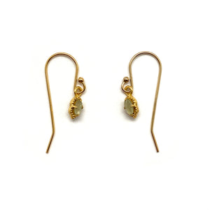Prenite and Gold Vermeil Earrings-Earrings-Julia Cabral-Pistachios