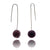 Purple Bead Earrings-Earrings-Monica Nesseler-Pistachios